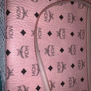 Pink MCM pouch